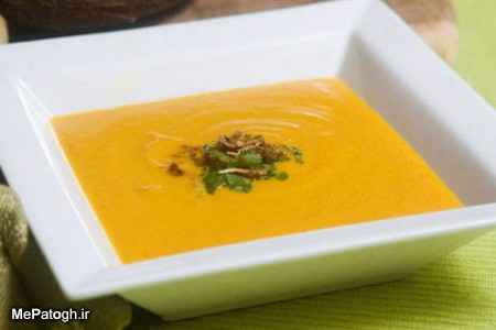 سوپ هویج , طرز تهیه سوپ هویج و زنجبیل , دستور پخت سوپ هویج و زنجبیل