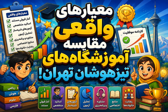 معیارهای واقعی مقایسه آموزشگاههای تیزهوشان تهران! معیارهای واقعی مقایسه آموزشگاههای تیزهوشان تهران!
